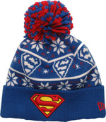 Superman Logo Sweater Chill Pom Beanie