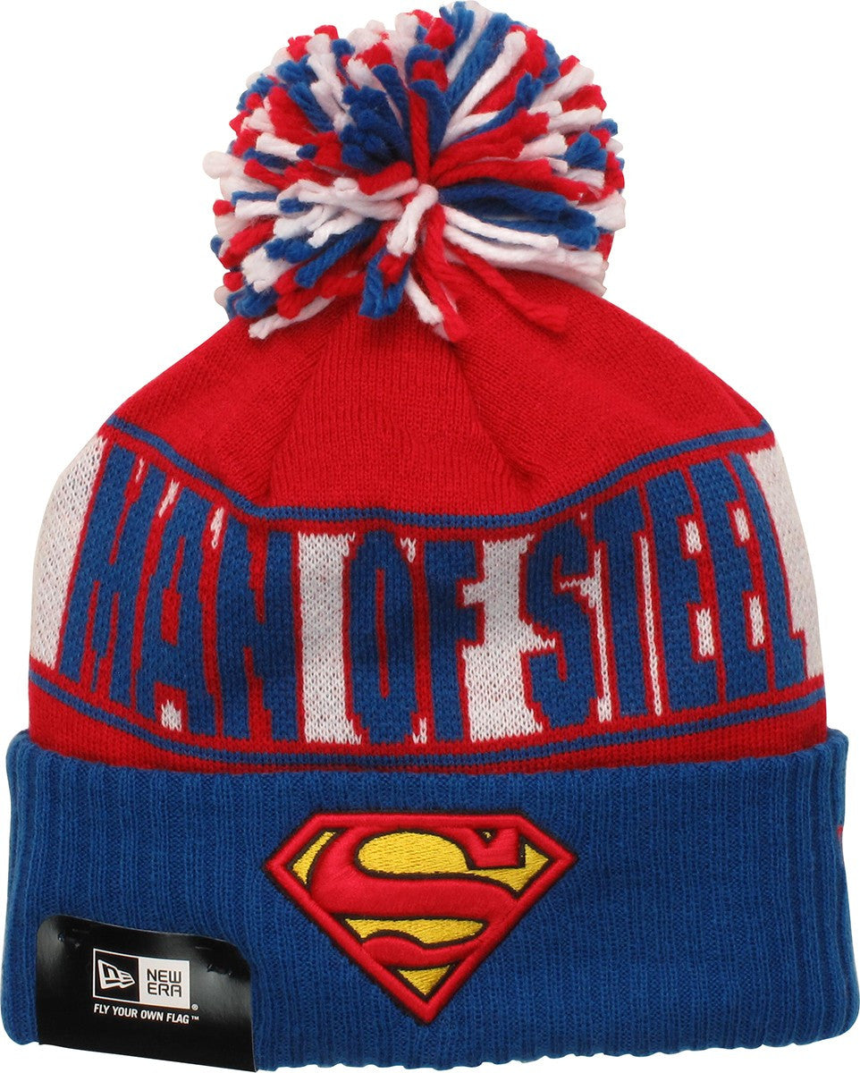 Superman Man of Steel Pom Beanie