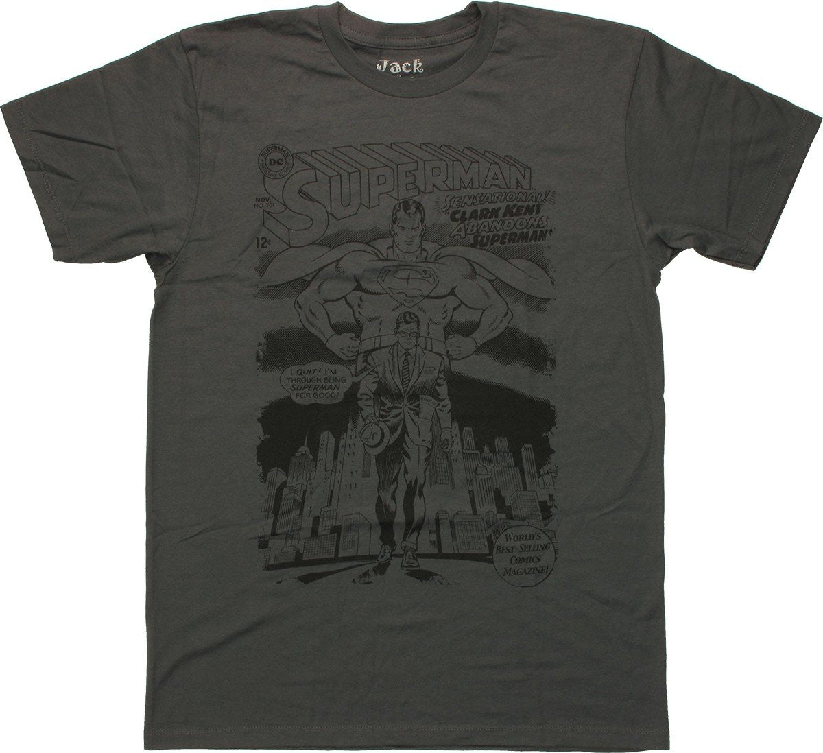 Superman Quits Cover T Shirt Sheer