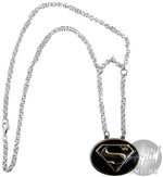 Superman Silver Logo Necklace