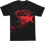 Superman Splatter Logo T-Shirt