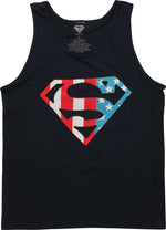 Superman Stars Stripes Logo Tank Top
