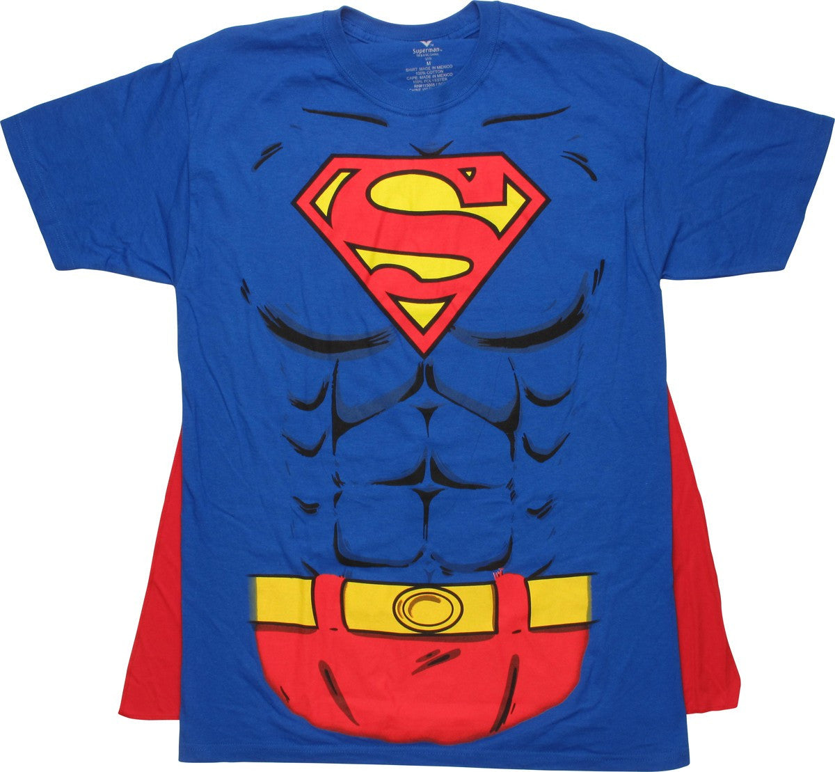 Superman Suit Belt Caped T-Shirt