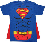 Superman Suit Belt Caped T-Shirt