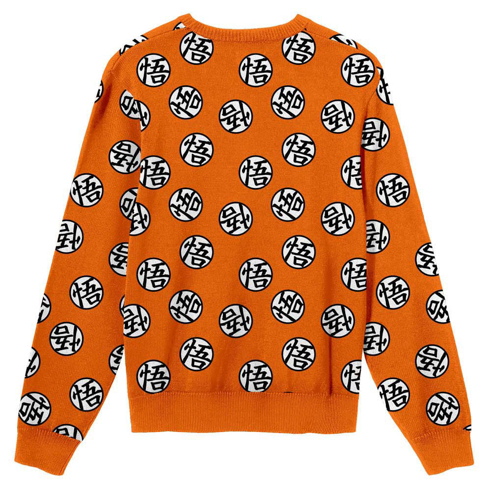 Dragon Ball Goku Kanji AOP Knit Sweater
