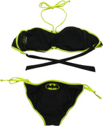 Batgirl Logo Bandeau String Bikini Swimsuit