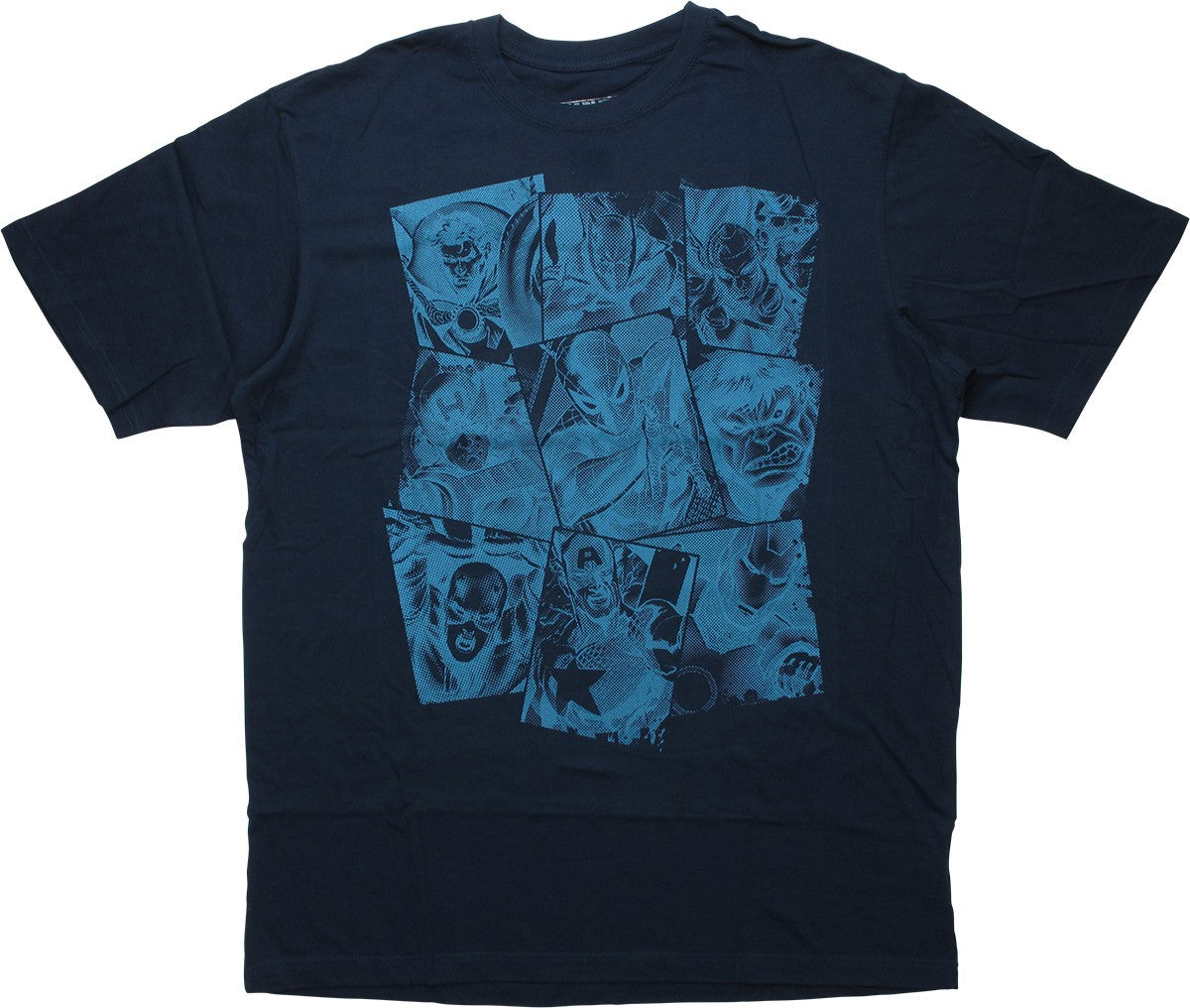 Avengers Squares Navy Blue Tall T-Shirt