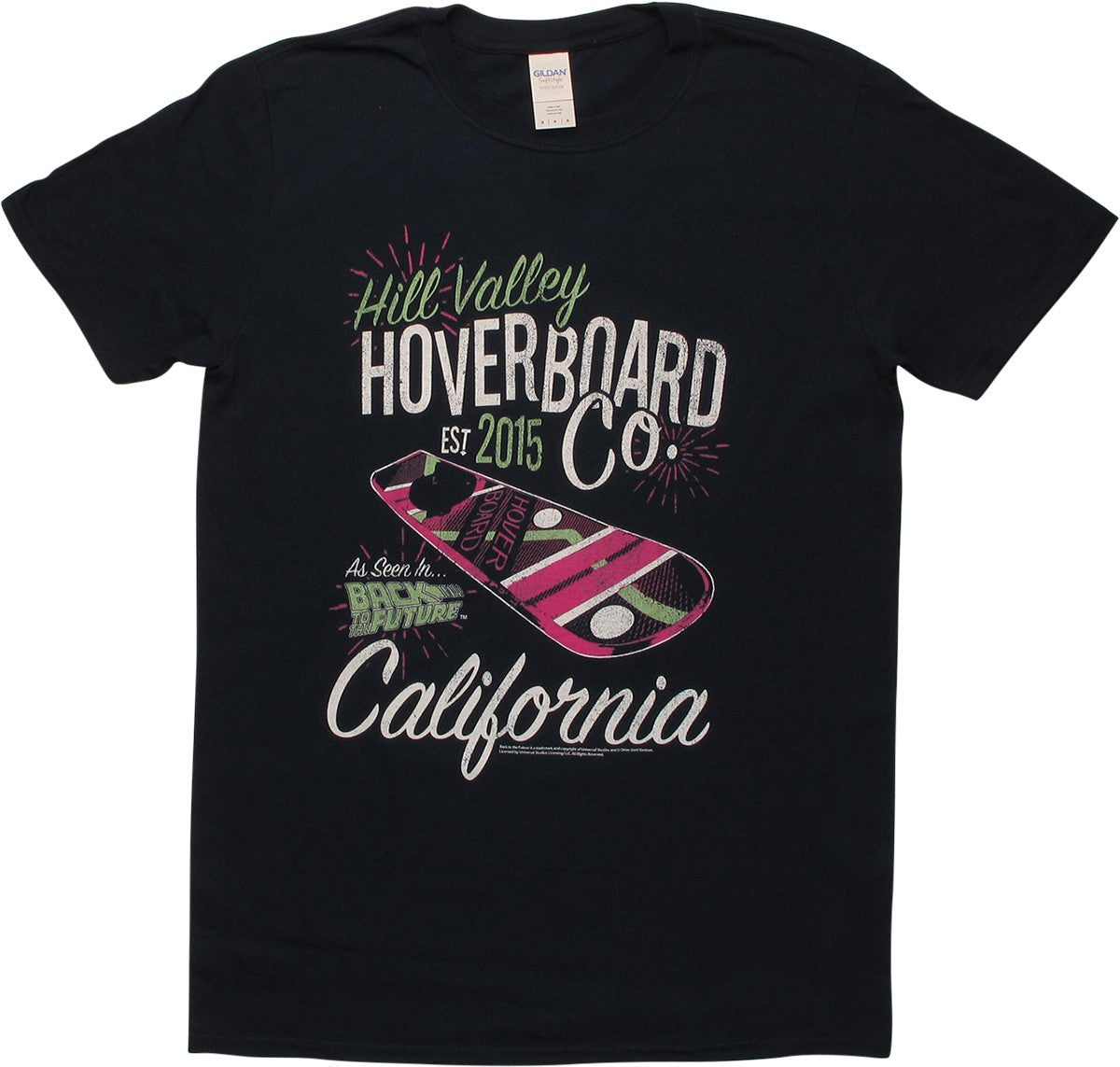 Back to the Future Hoverboard Co. Navy T-Shirt