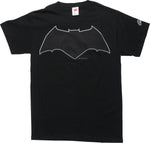 Bat V Sup Logo Black T-Shirt