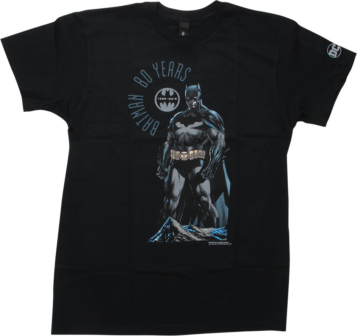 Batman 80 Years Jim Lee Black T-Shirt