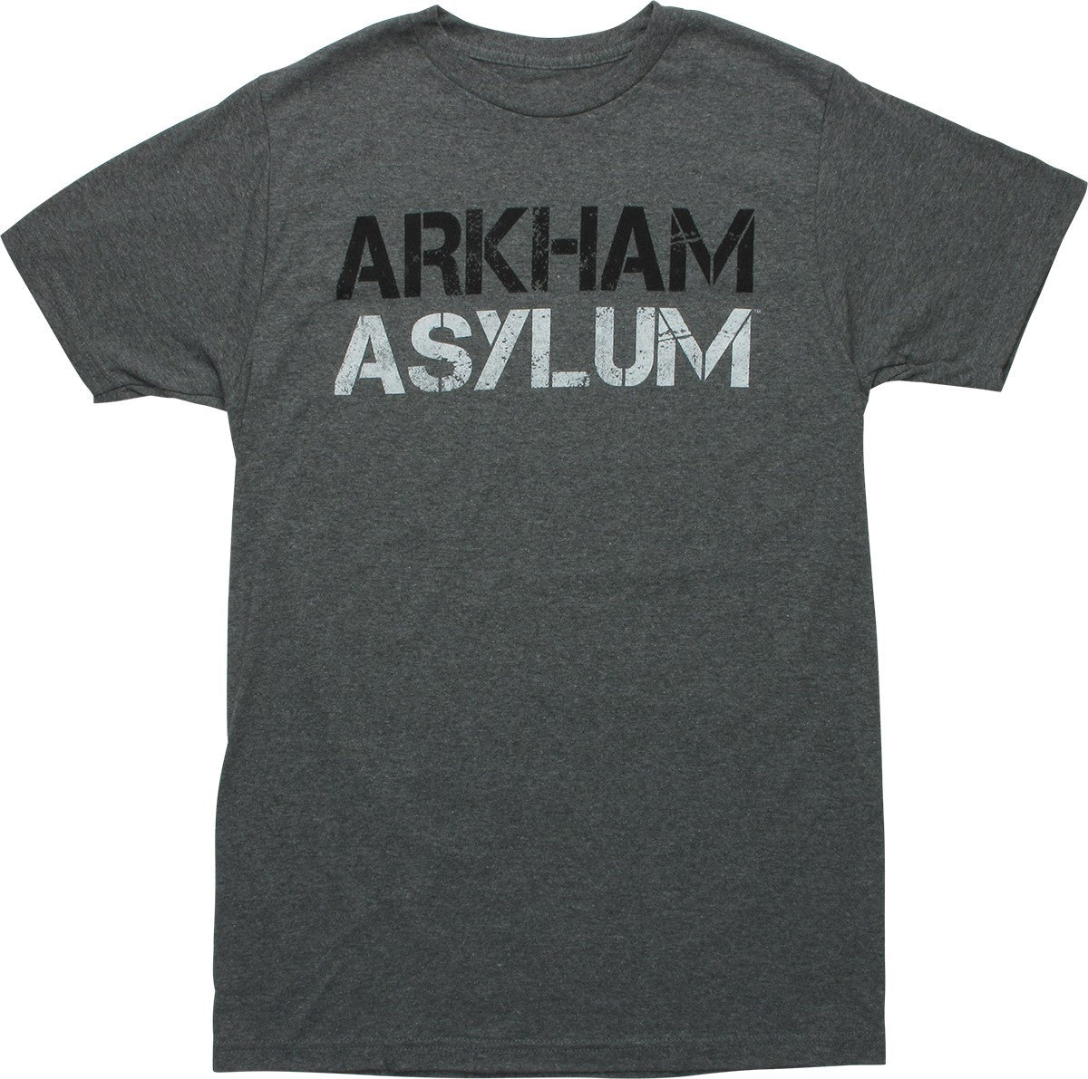 Batman Arkham Asylum Heathered Black T-Shirt