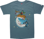 Batman Robin Over Moon T-Shirt