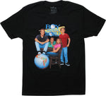 Boy Meets World Cast Poster Black T-Shirt