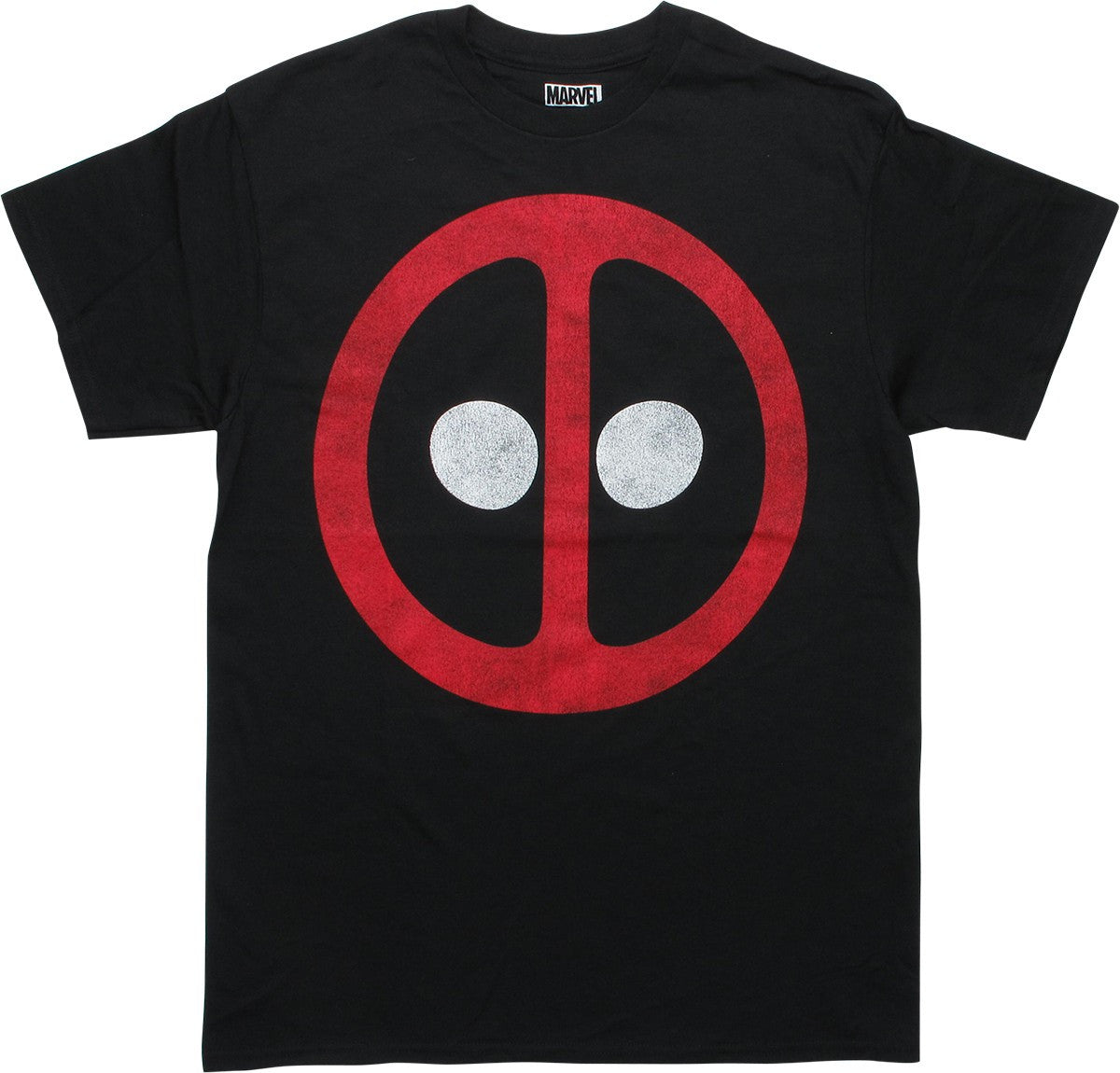 Deadpool Distressed Icon Logo Black T-Shirt