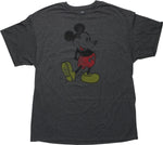 Mickey Mouse Arms Behind Back Distressed T-Shirt