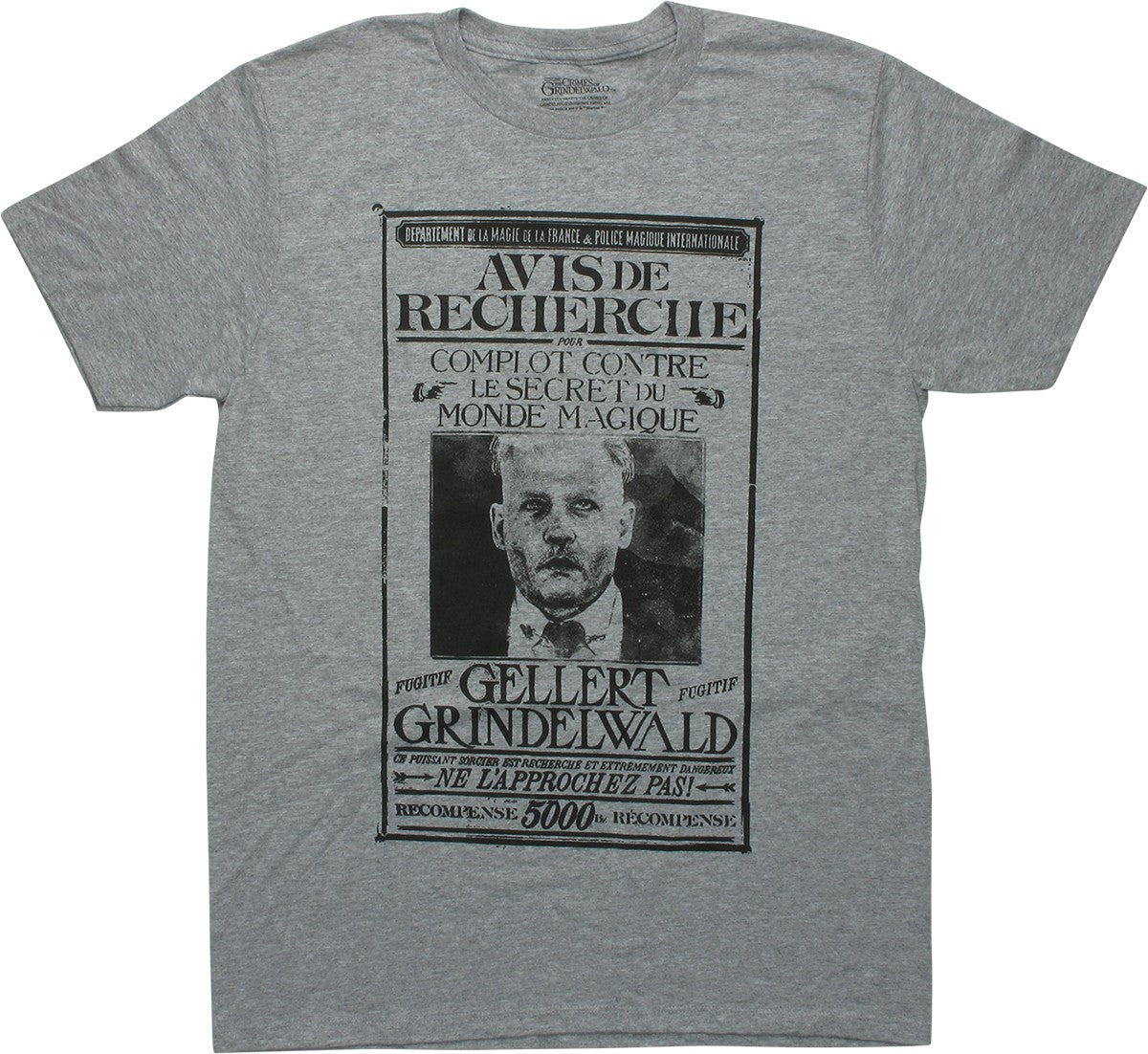 Fantastic Beasts Grindelwald Wanted Poster T-Shirt