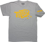 Fortnite Yellow Tilted Logo Gray T-Shirt