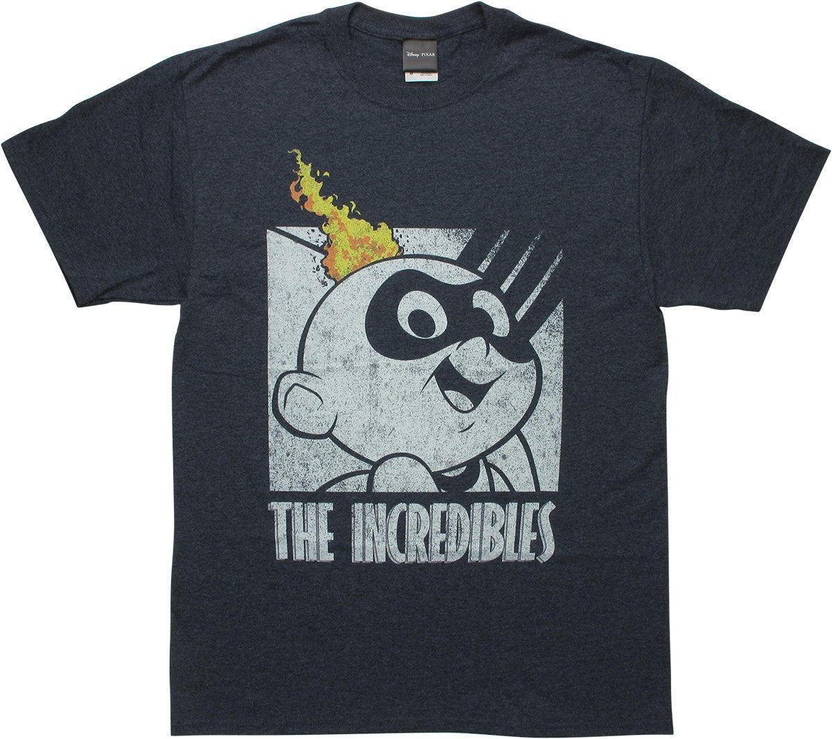 Incredibles 2 Jack Jack Face Heather Navy T-Shirt