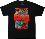 Marvel Comic Print Logo T-Shirt