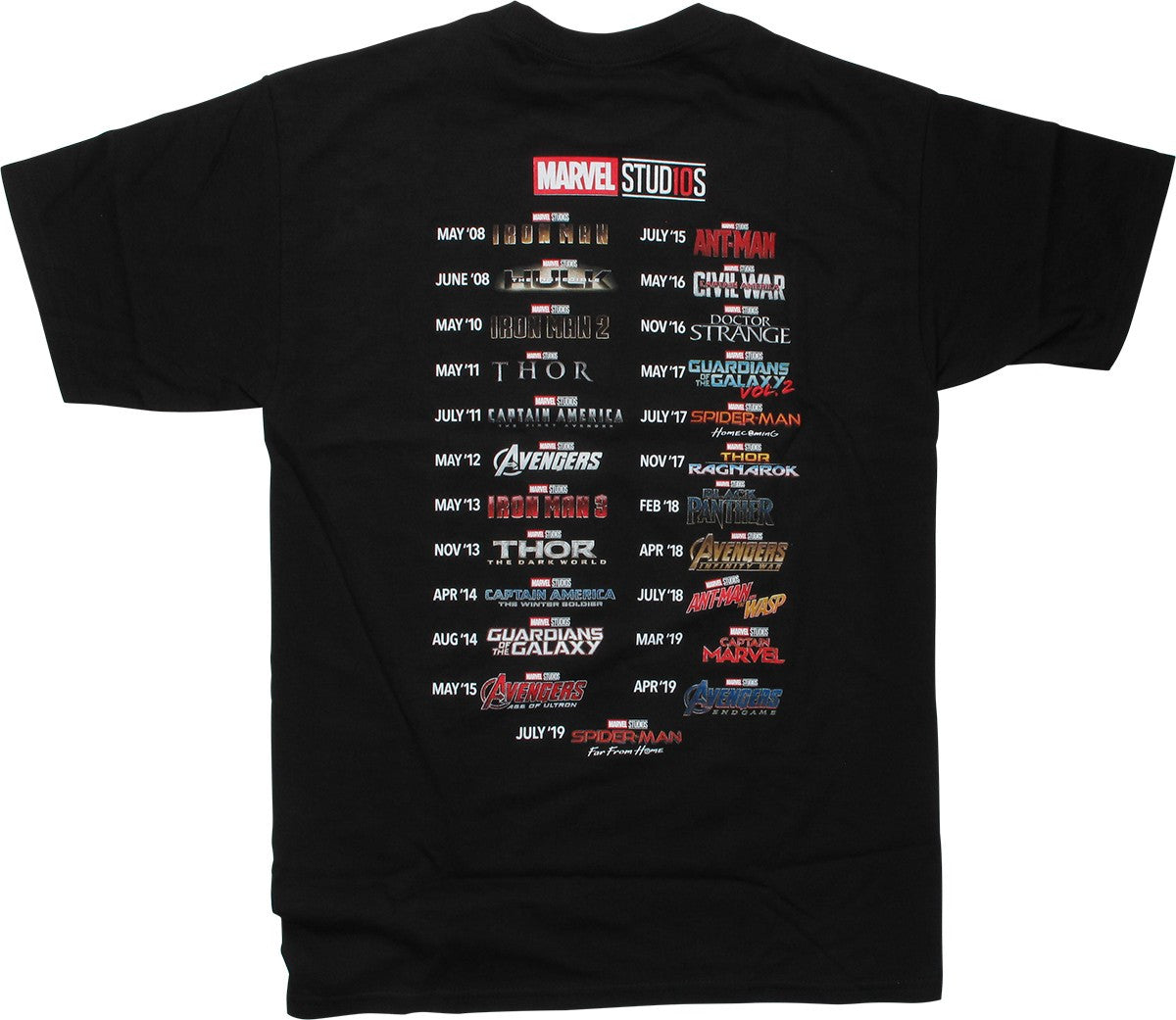 Marvel Comics Studio Logo Black T-Shirt