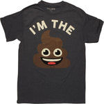 I'm the Poo Emoji Heathered Navy T-Shirt