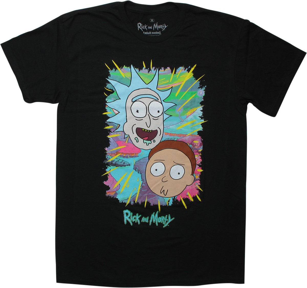 Rick And Morty Trippy Faces T-Shirt
