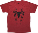 Spiderman Black Spider Logo Red T-Shirt