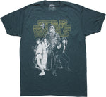 Star Wars Heroes Name Heathered Navy T-Shirt