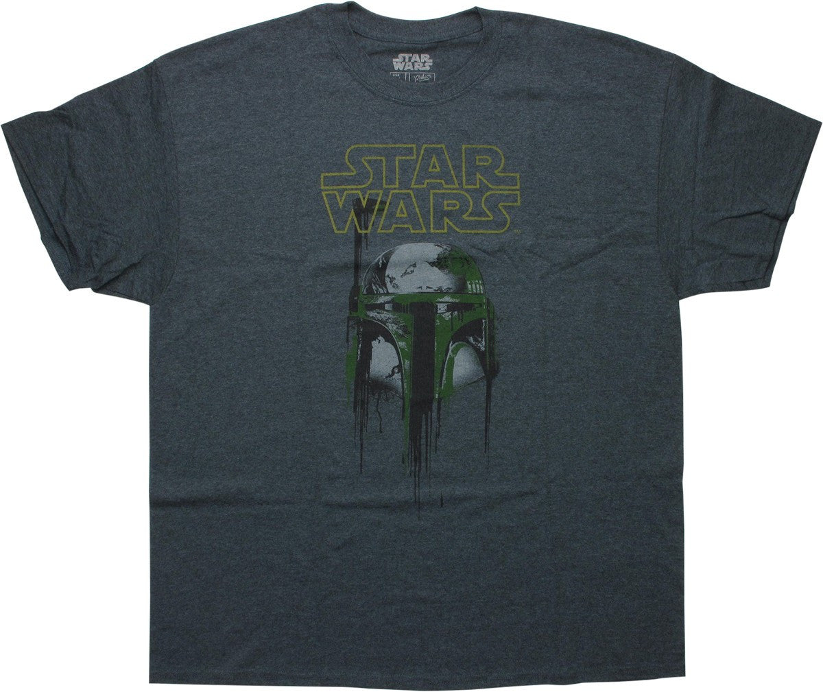 Star Wars Name Boba Fett Helmet T-Shirt