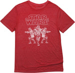 Star Wars Stormtroopers Heathered Red T-Shirt