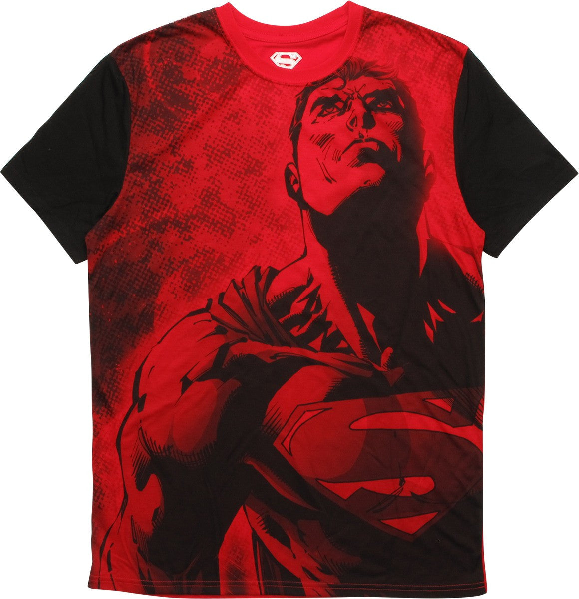 Superman Heroic Pose Sublimated T-Shirt Sheer