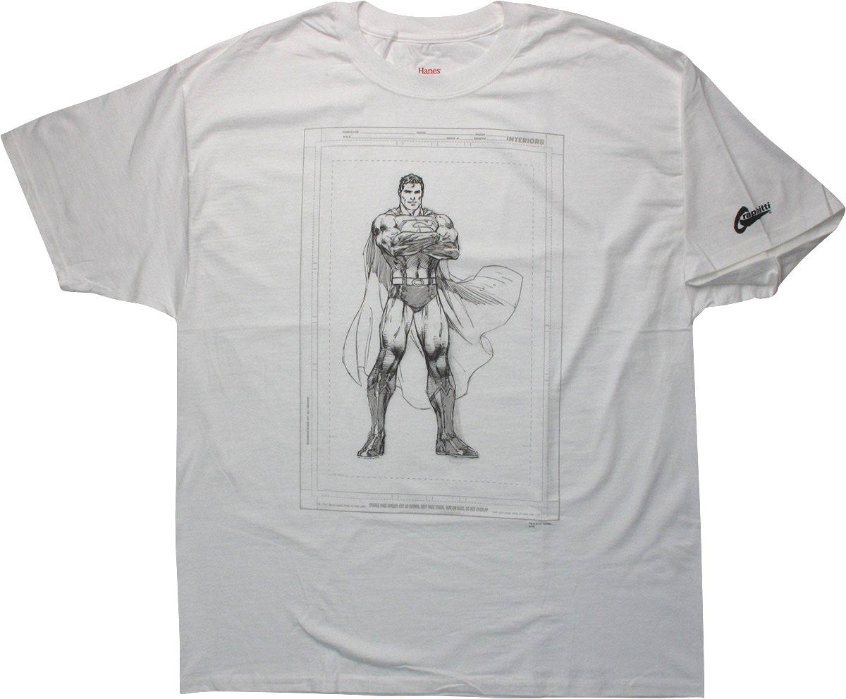 Superman Raw Jim Lee T-Shirt
