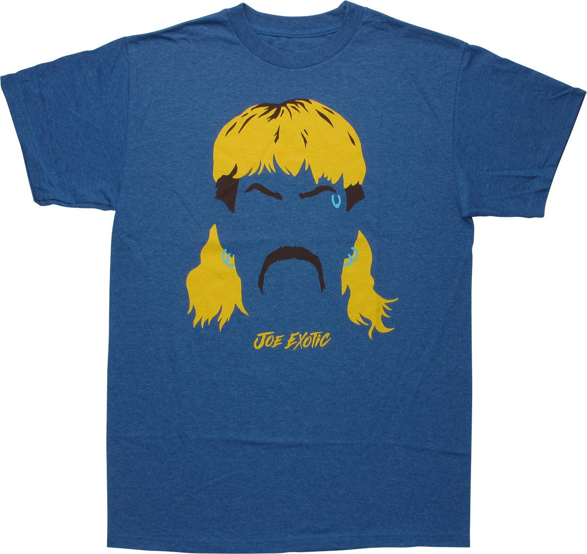 Tiger King Joe Exotic Vector Heather Blue T-Shirt