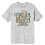 Tmnt Classic Quad Htr Gry T-Shirt