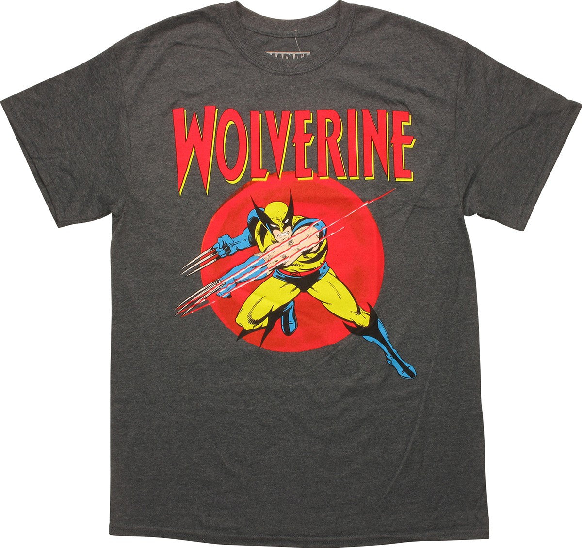 X Men Wolverine Circle Claw Slash Heather T-Shirt