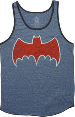 Batman Batmobile Logo Heathered Royal Tank Top