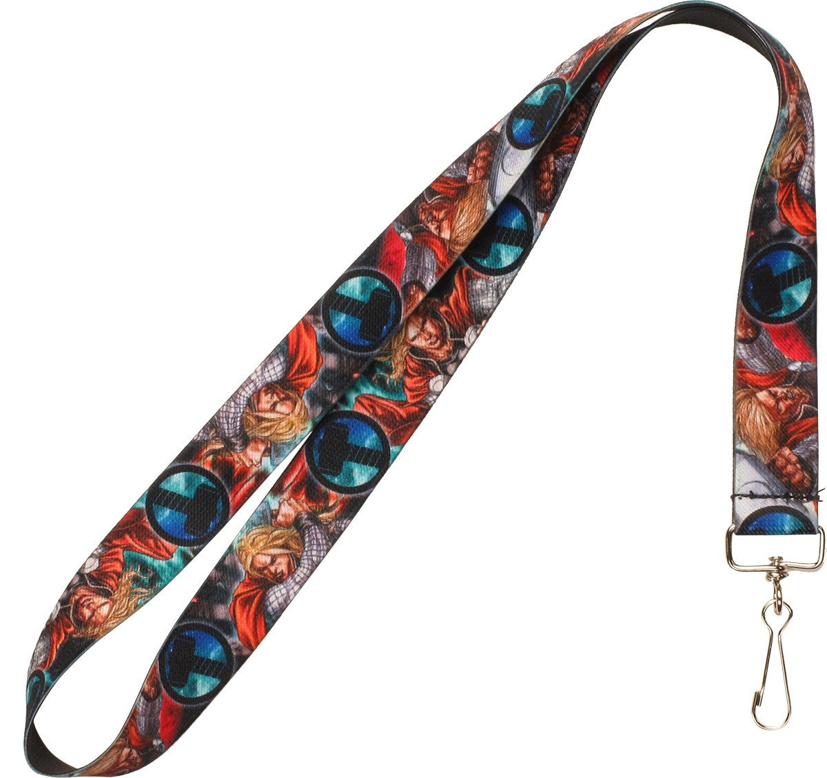Thor Fight Poses Elastic Lanyard