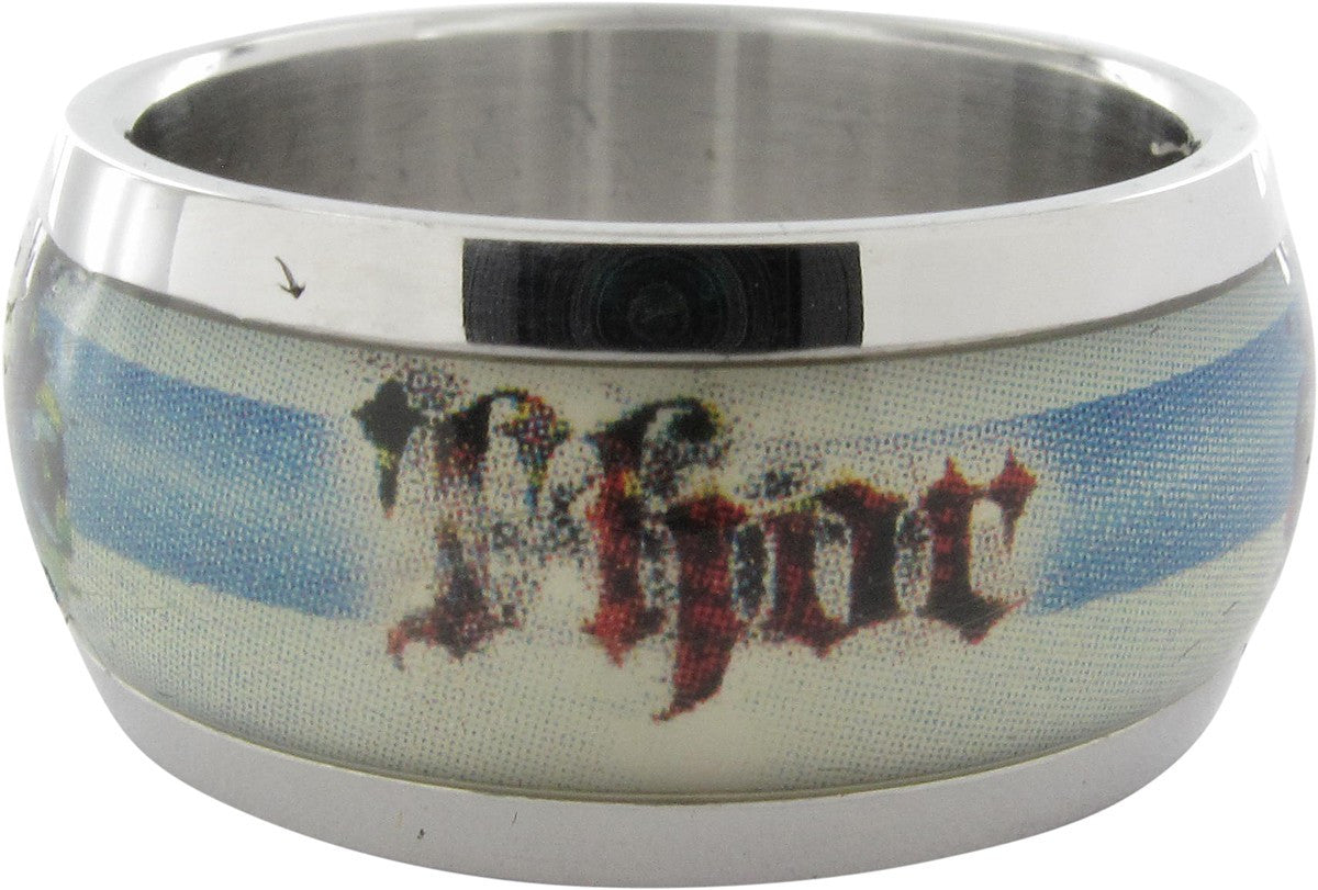 Thor Name Bust Striped Ring