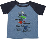 Dr Seuss One Fish Cover Raglan Toddler T-Shirt