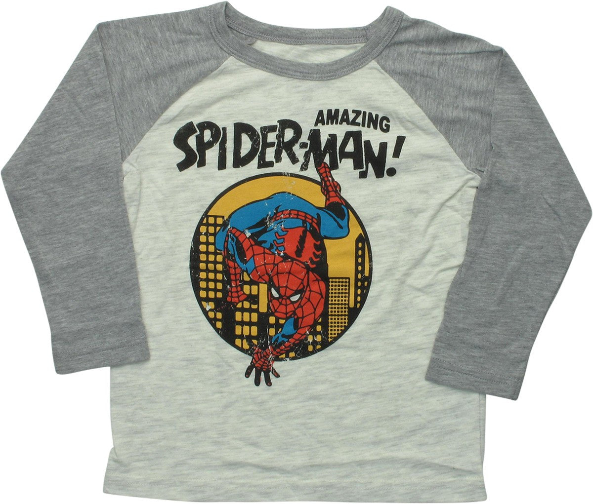 Spiderman City Crawl Long Sleeve Toddler T-Shirt