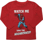 Spiderman Watch Me Save LS Toddler T-Shirt