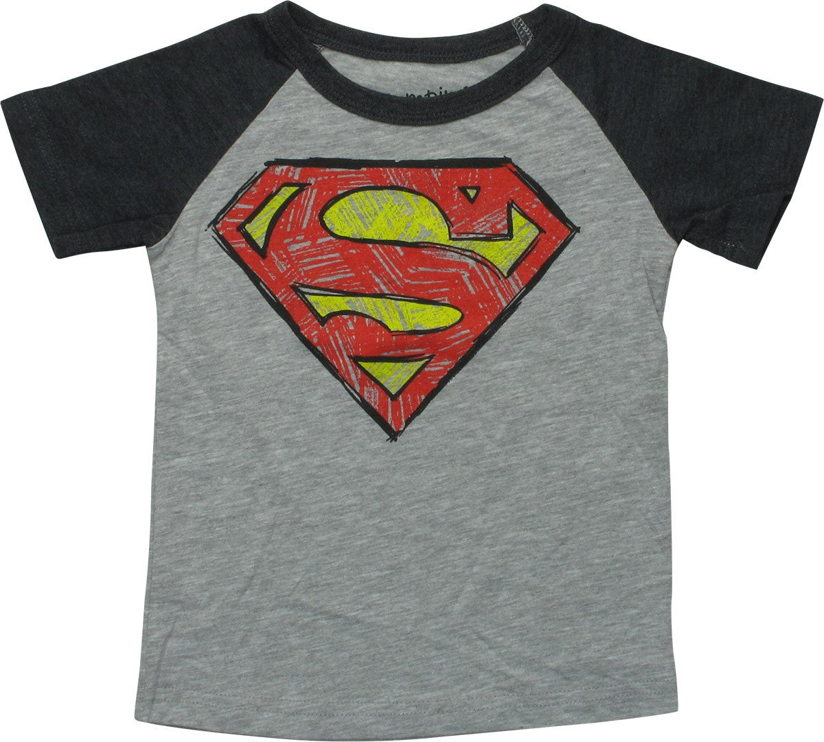 Superman Crayon Outline Logo Toddler T-Shirt