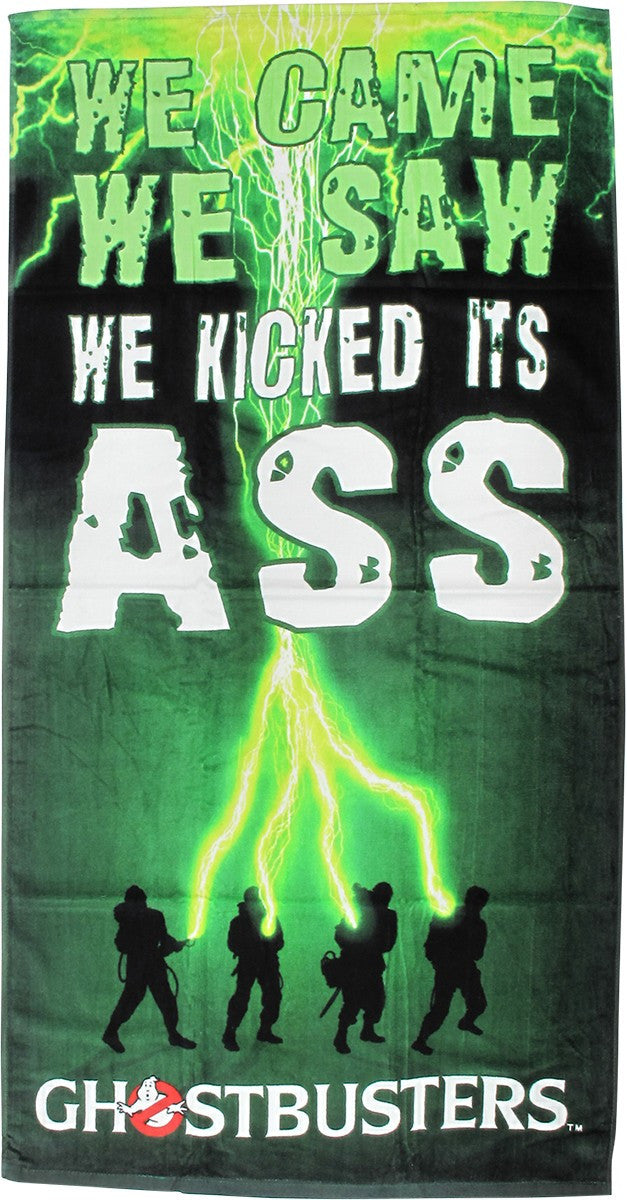 Ghostbusters We Came We Saw Towel