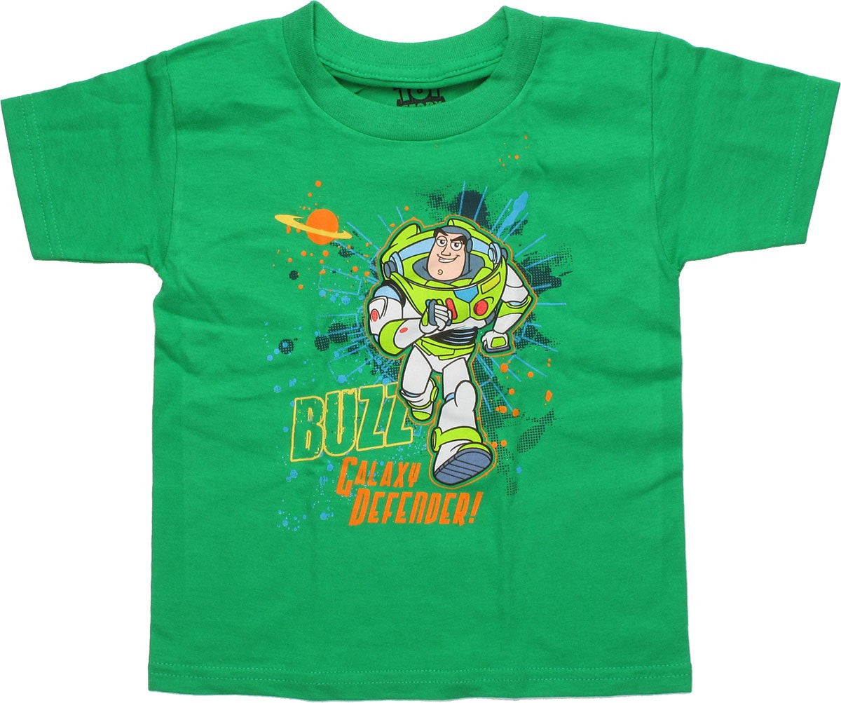 Toy Story Buzz Galaxy Defender Green Toddler Shirt