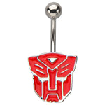 Transformers Autobot Die Cut Belly Ring