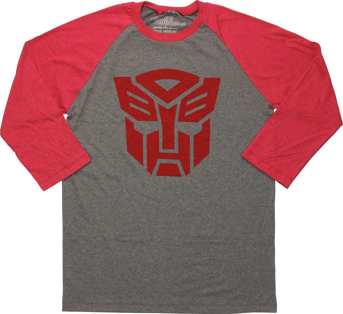 Transformers Autobot Logo 3/4 Raglan T-Shirt Sheer