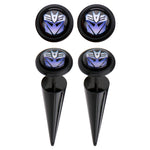 Transformers Decepticon Faux Taper Earrings