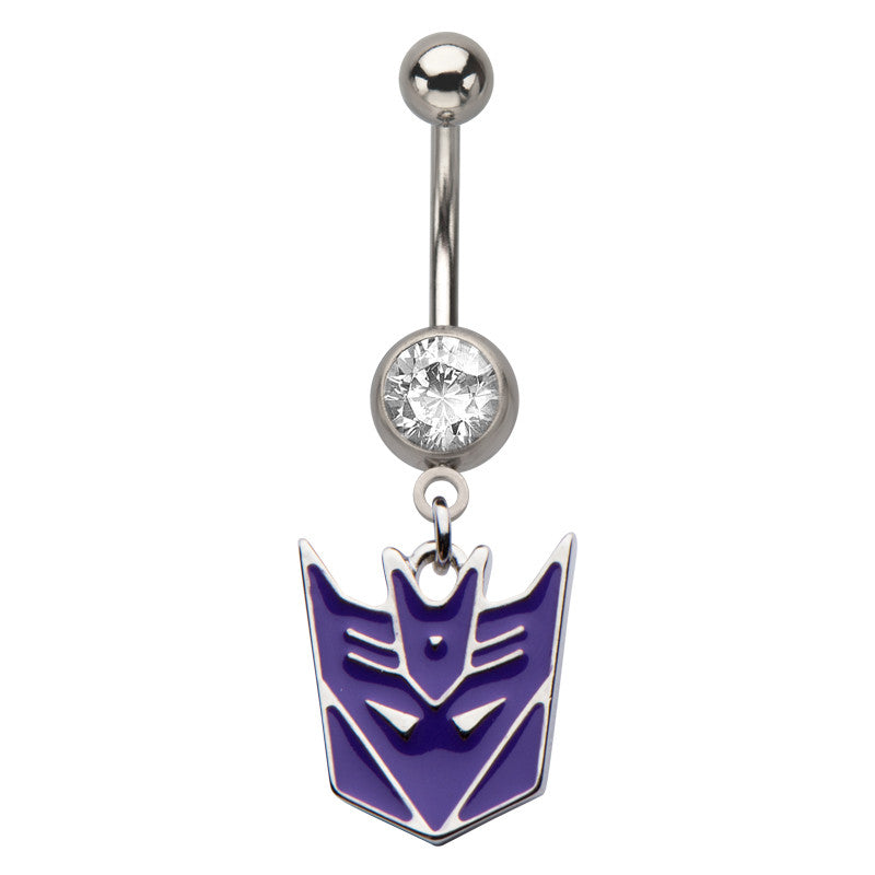 Transformers Decepticon Gem Dangle Belly Ring