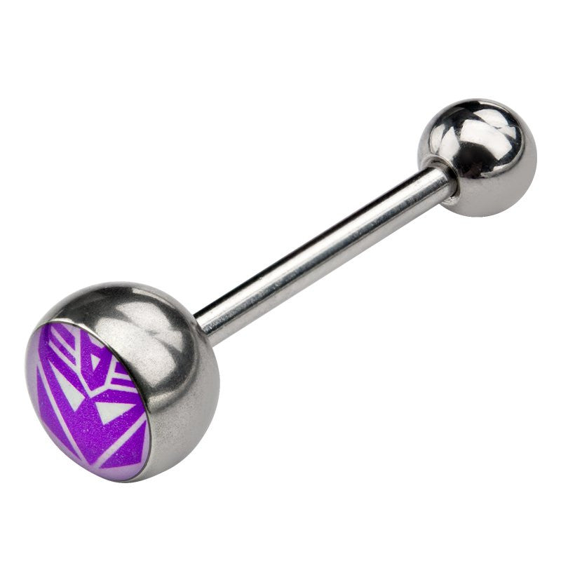 Transformers Decepticon Purple Logo Barbell