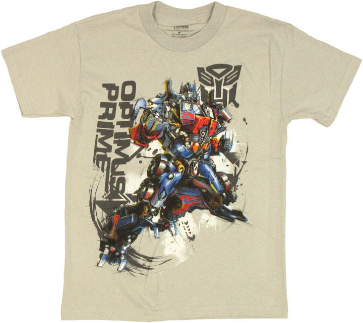 Transformers Optimus Graphic Leap Youth T Shirt